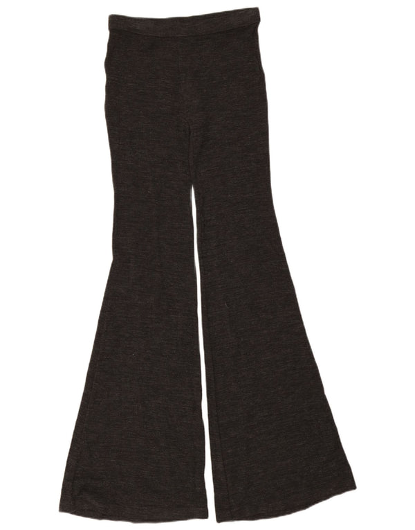 Roccobarocco Damen Flare Leggings UK 4 XS Grau meliert