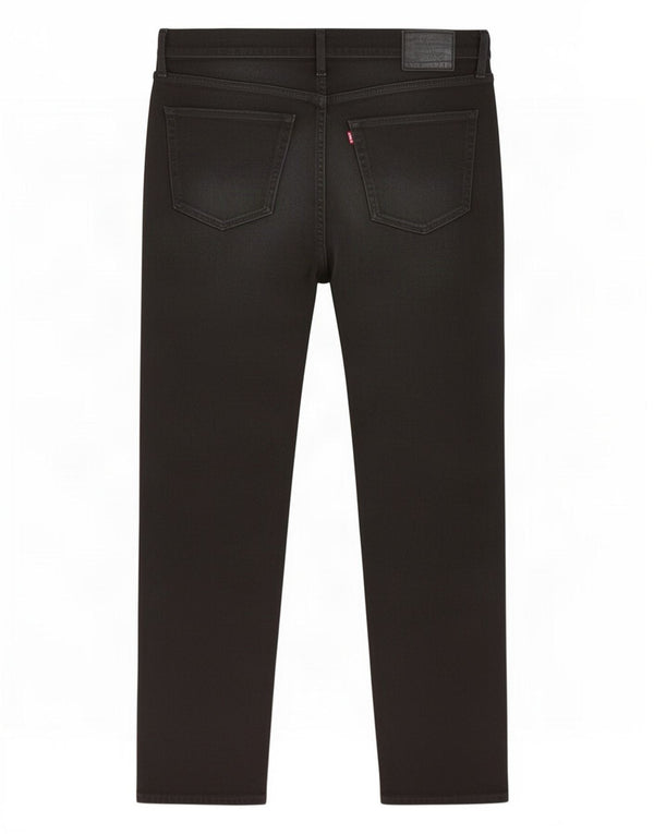 Levi's Herren 502 Tapered Jeans W36 L32 Schwarze Baumwolle