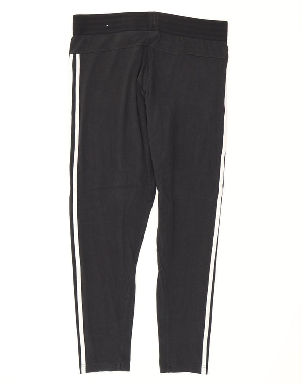 Adidas Damen Leggings UK 16/18 Large Schwarz