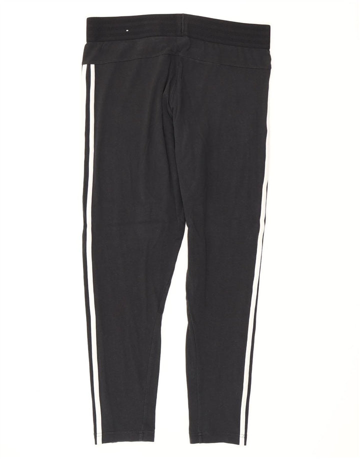 Adidas Damen Leggings UK 16/18 Large Schwarz
