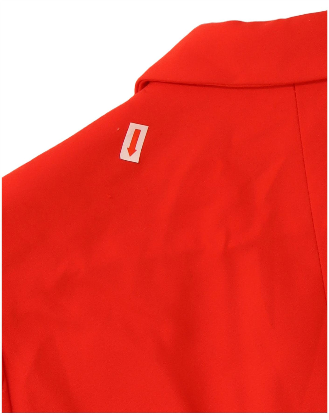 Zara Damen 1-Knopf-Blazerjacke UK 38 Mittelrotes Acetat