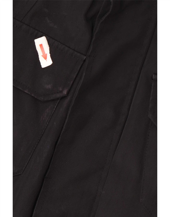 Bomboogie Herren Militär-Utility-Jacke UK 40 Large Schwarz Polyester