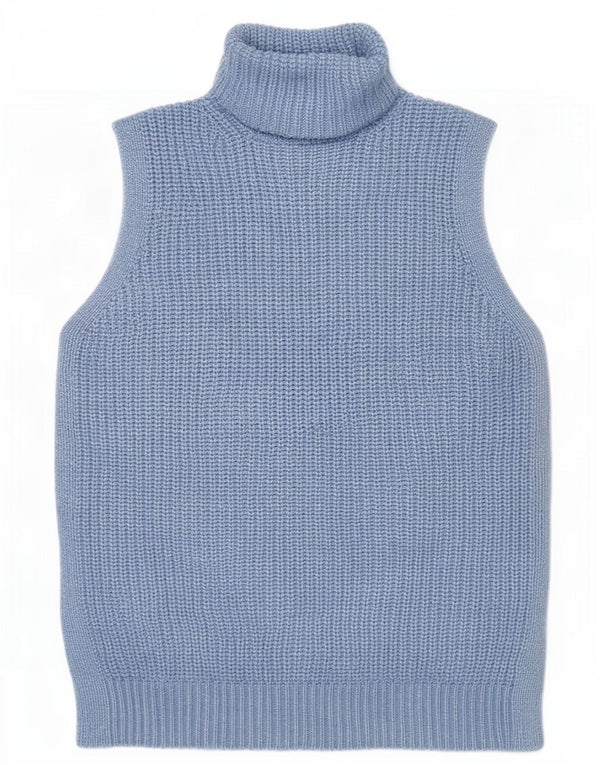 Marks & Spencer Damen Weste Tank Top UK 14 Mittelblaues Polyester