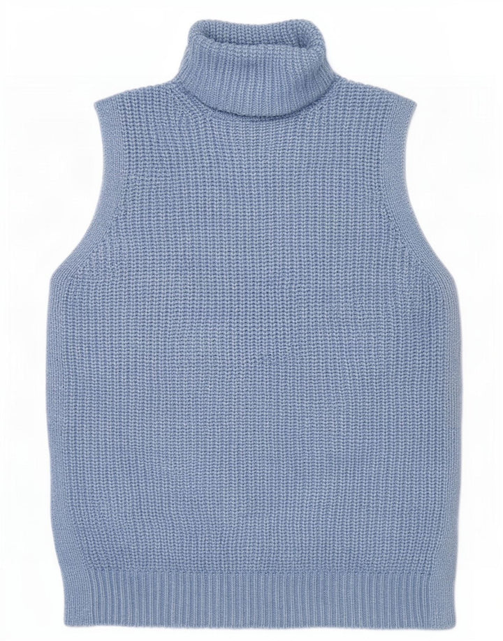 Marks & Spencer Damen Weste Tank Top UK 14 Mittelblaues Polyester