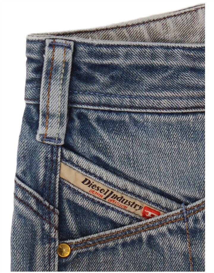 Diesel Damen Cargo Loose Jeans W30 L30 Blaue Baumwolle