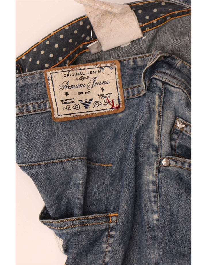 Armani Damen Slim Jeans W32 L27 Blaue Baumwolle