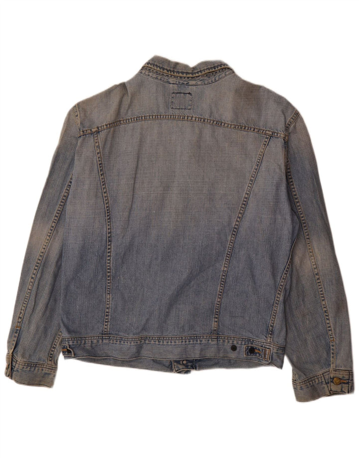 Lee Herren Jeansjacke UK 44 2XL Blaue Baumwolle