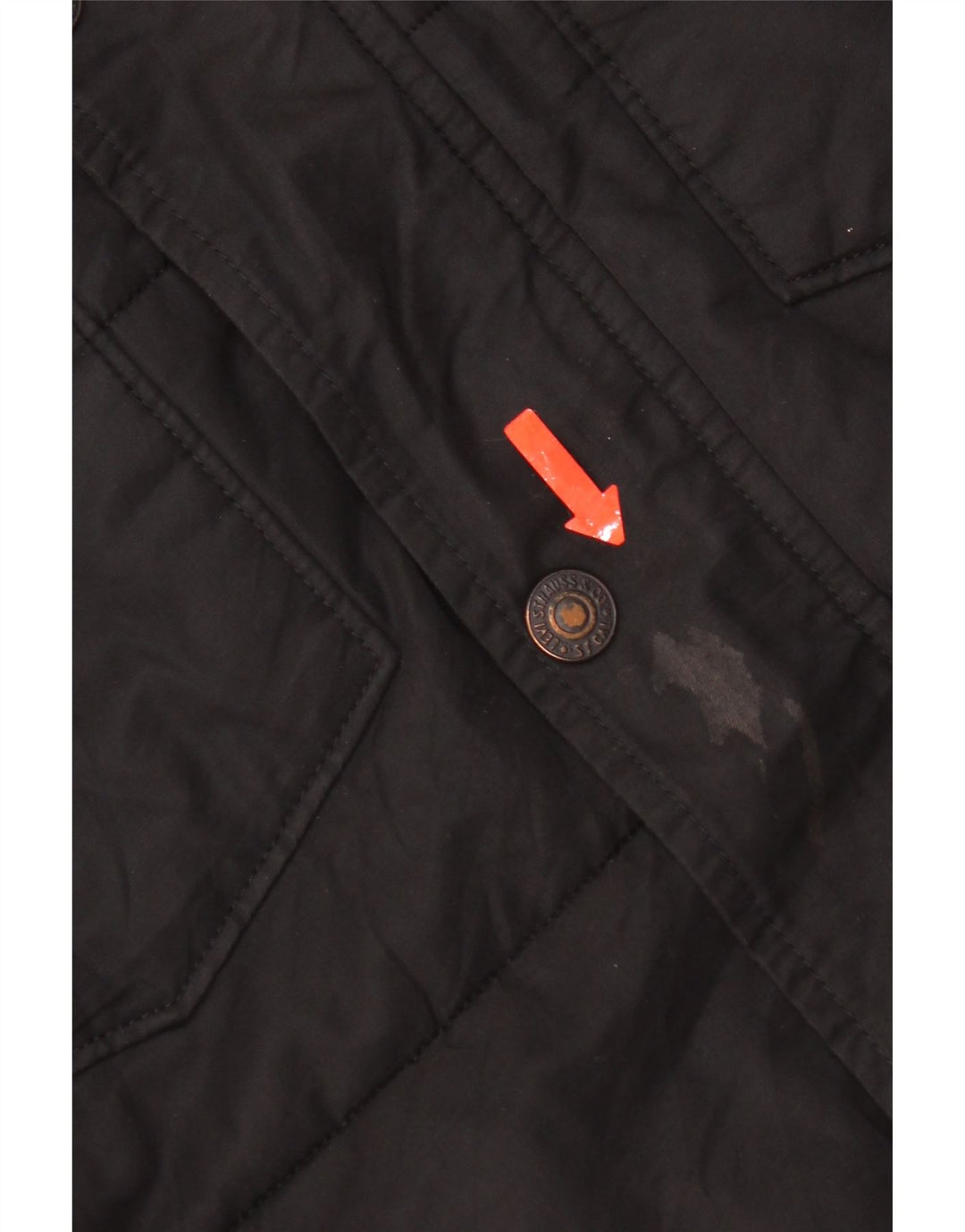 Levi's Herren-Jacke mit Kapuze, gepolstert, Größe 38, mittelschwarz, Baumwolle