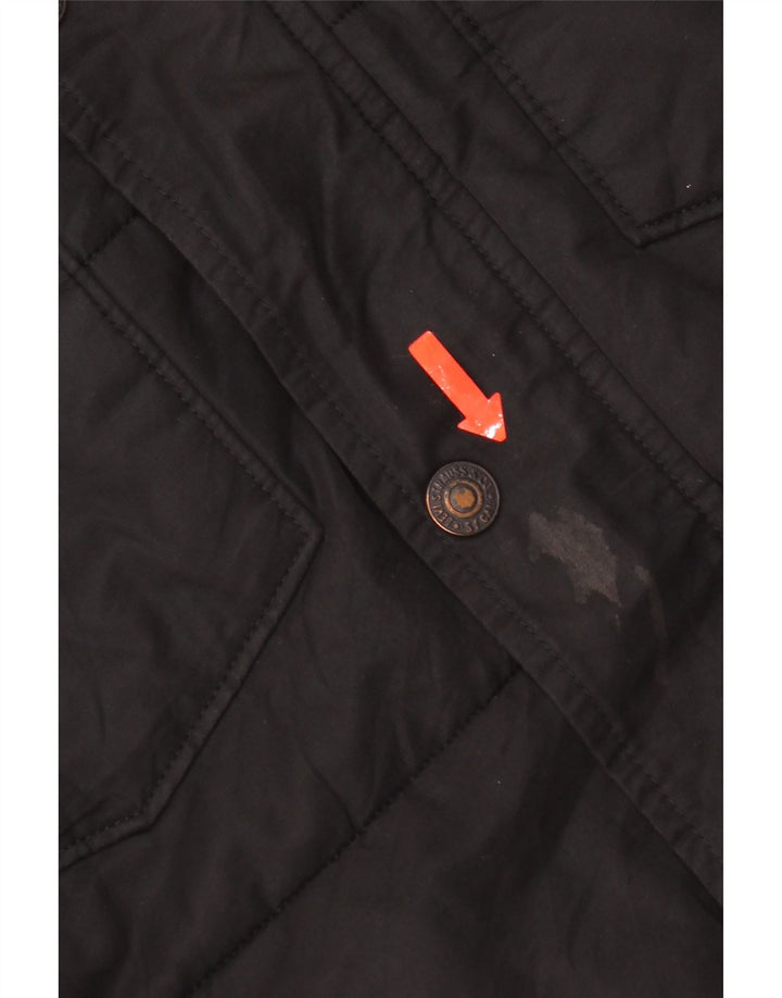 Levi's Herren-Jacke mit Kapuze, gepolstert, Größe 38, mittelschwarz, Baumwolle