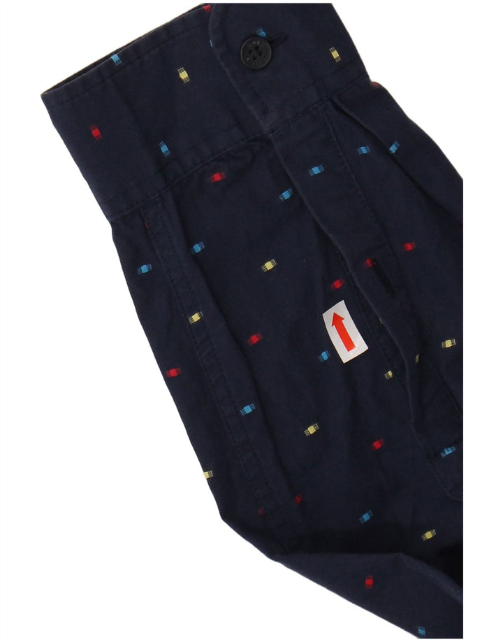 TOMMY HILFIGER Herren Slim Fit Hemd Kleine marineblau gepunktete Baumwolle