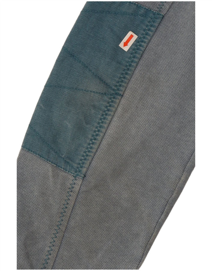 Fat Face Herren-Sweatshirt mit Reißverschluss am Hals, groß, aus blauer Baumwolle