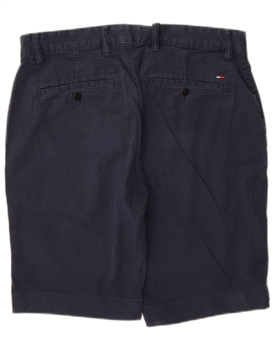 TOMMY HILFIGER Herren Chino Shorts W32 Medium Marineblau Baumwolle