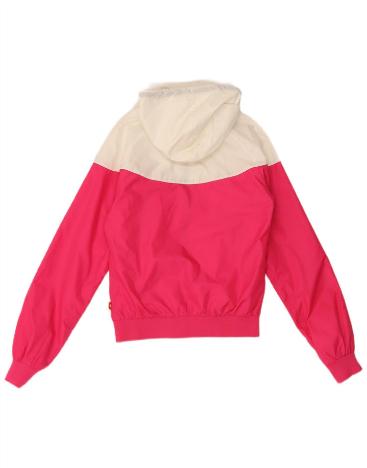 Nike Damen-Regenjacke mit Kapuze, UK 10, Größe S, Pink, Colourblock-Polyester