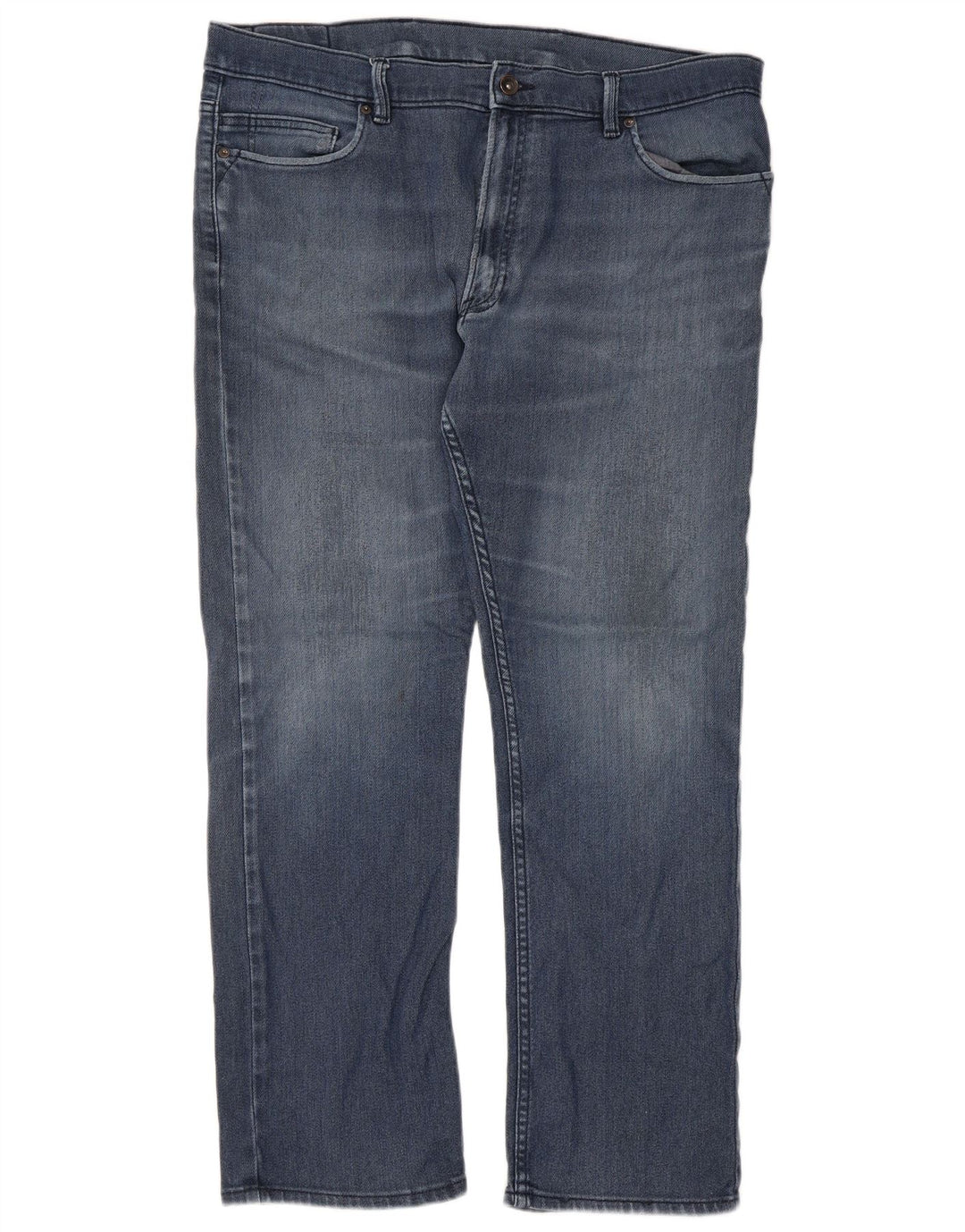 Marks & Spencer Damen Straight Jeans W38 L31 Blaue Baumwolle