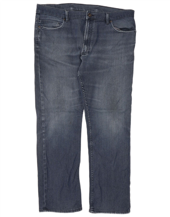 Marks & Spencer Damen Straight Jeans W38 L31 Blaue Baumwolle
