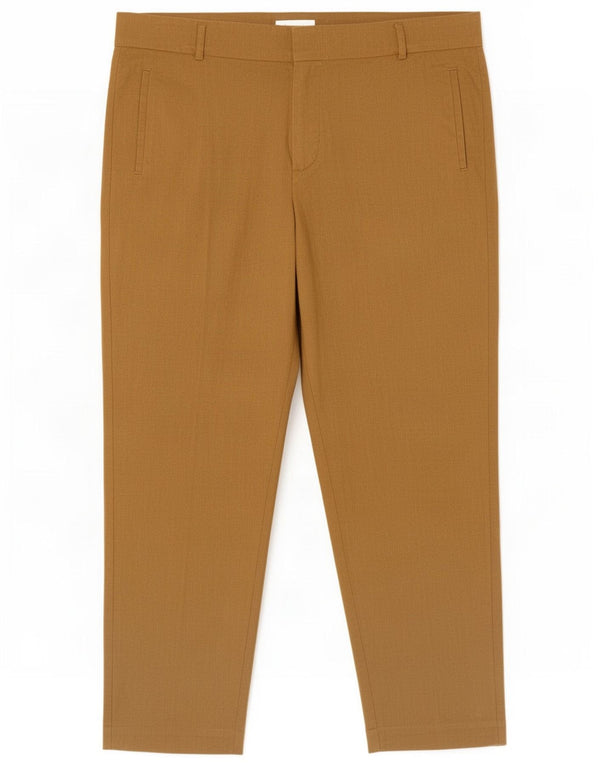 Marks & Spencer Damen-Hose, kurz geschnitten, UK 18, XL, W36, L25, braun, Fischgrätenmuster