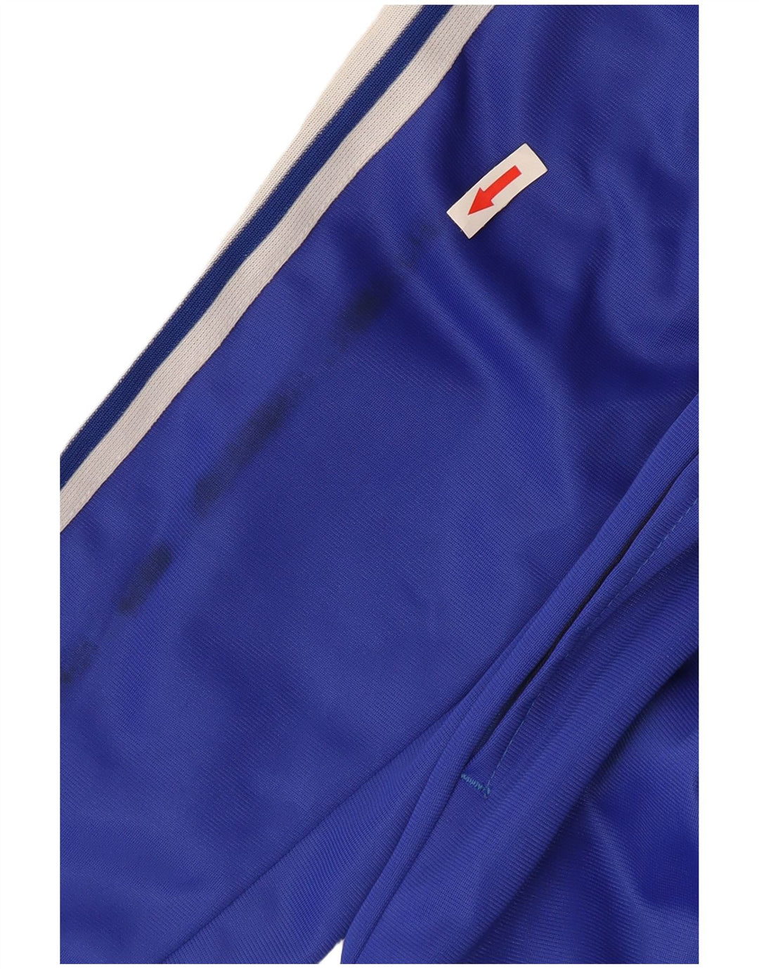 Adidas Herren-Trainingsanzug-Top-Jacke, großes blaues Polyester