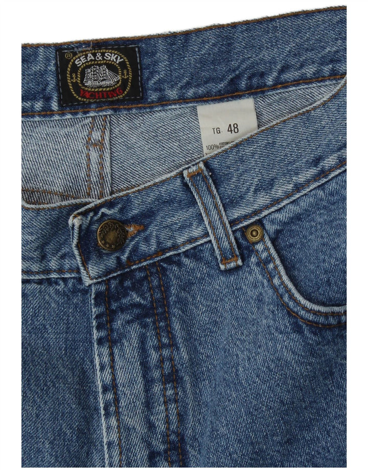 Sea & Sky Herren Tapered Jeans IT 48 Medium W32 L30 Blaue Baumwolle