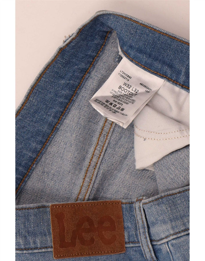 Lee Herren Bootcut Jeans W32 L32 Blaue Baumwolle