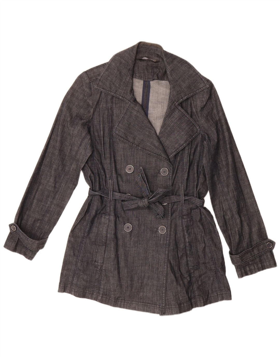 Marks & Spencer Damen Autograph Trenchcoat UK 12 Medium Marineblau