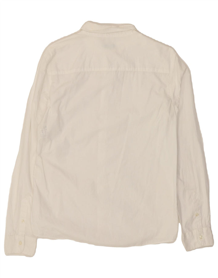 BENETTON Boys Shirt 13-14 Years 3XL White Cotton Classic Vintage Benetton and Second-Hand Benetton from Messina Hembry 
