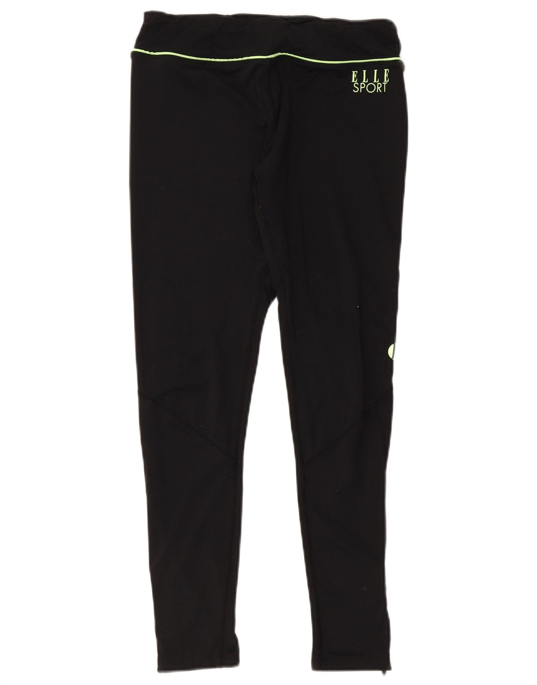 Elle Sport Womens Graphic Leggings UK 14 Mittelschwarzes Polyester