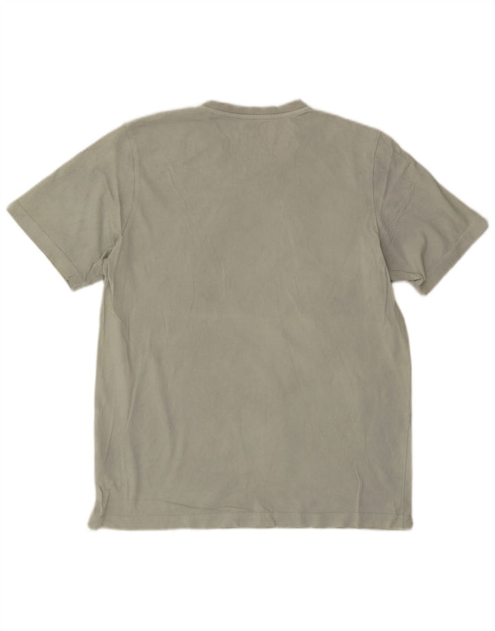Adidas Herren Grafik-T-Shirt-Oberteil aus mittlerer Khaki-Baumwolle