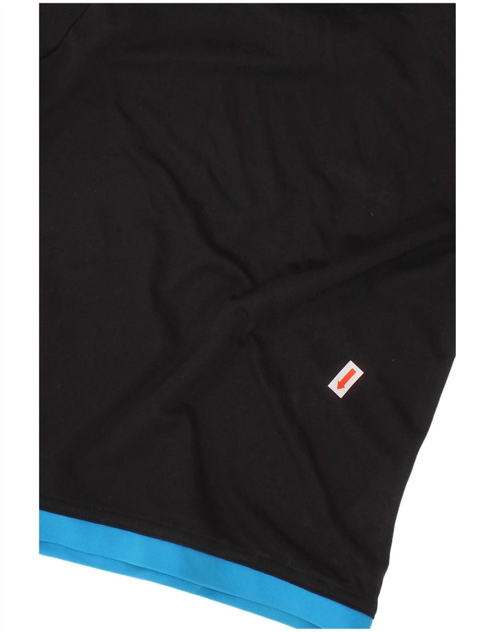 ADIDAS Climalite T-Shirt für Jungen, 4–5 Jahre, schwarzes Colourblock-Polyester