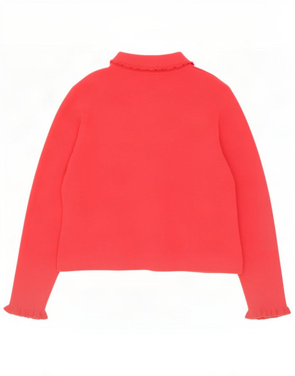Laura Ashley Damen-Cardigan-Pullover UK 16 Große rote Baumwolle