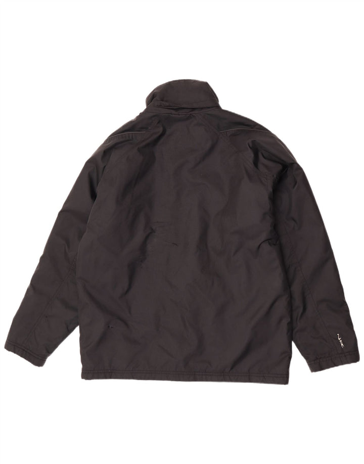 Nike Herren-Windbreaker-Jacke, mittelgroß, schwarzes Nylon
