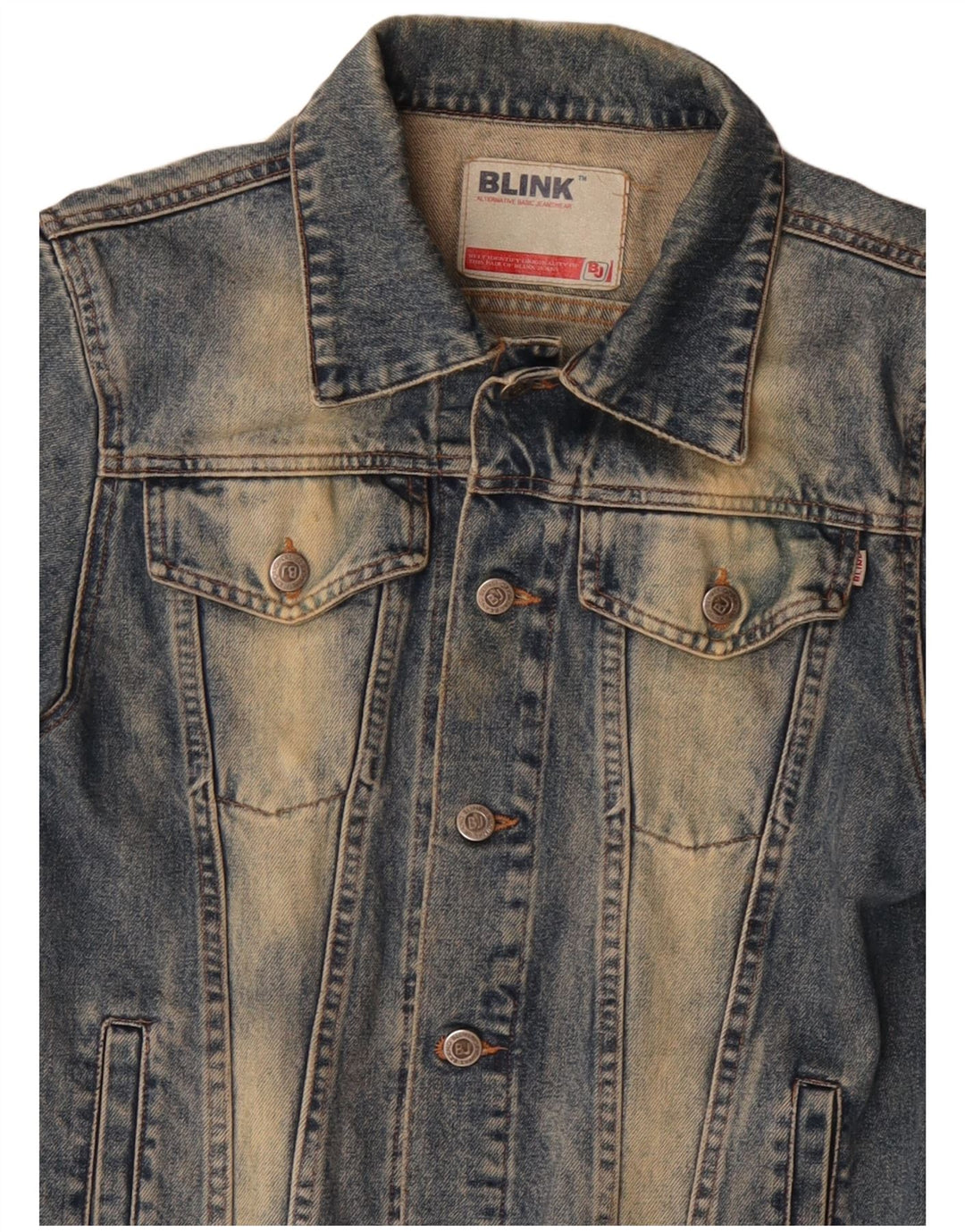 Blink Herren Jeansjacke UK 36 Small Blau Baumwolle