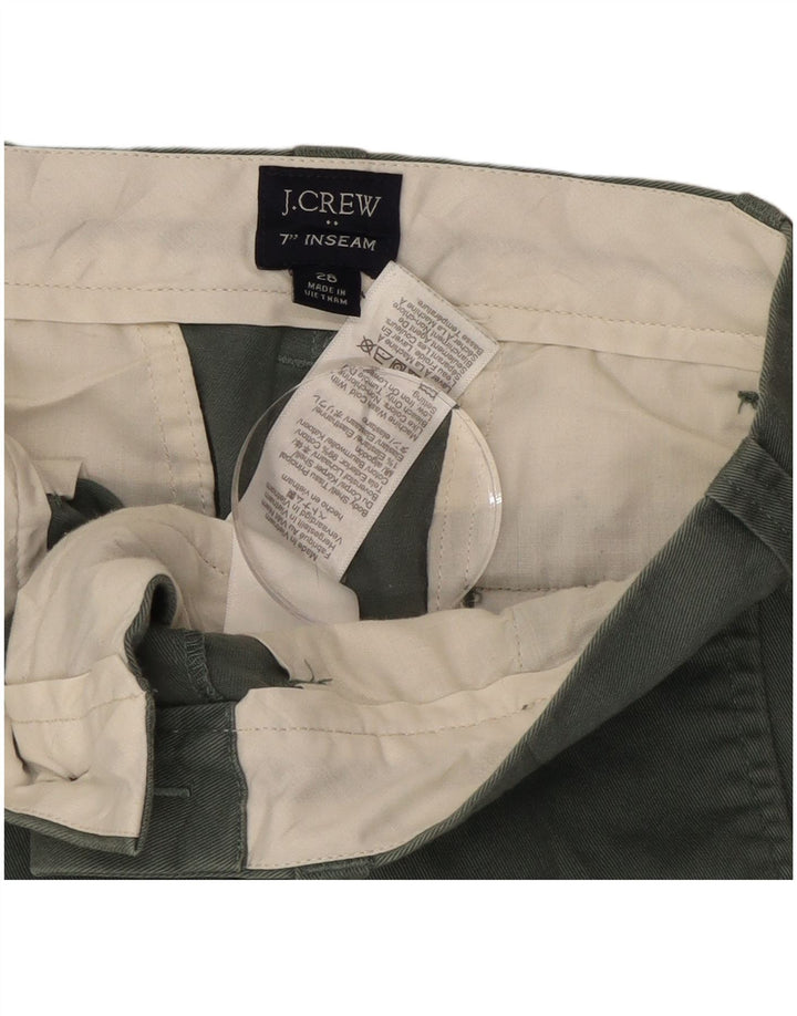 J. Crew Herren Chinoshorts W28 Small Grüne Baumwolle