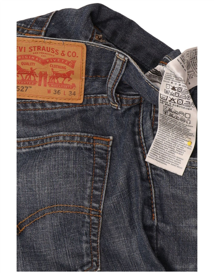 Levi's Herren 527 Bootcut Jeans W36 L34 Marineblau Baumwolle