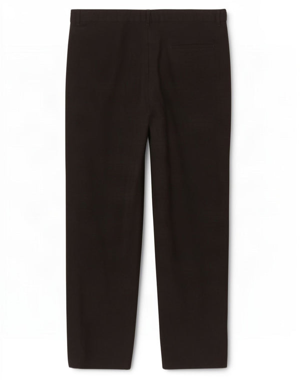 Marks & Spencer Mens Straight Suit Trousers W36 L30 Black Polyester