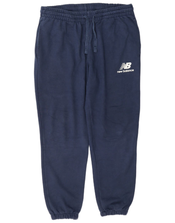 New Balance Herren-Trainingshose, Jogginghose, Größe L, Marineblau