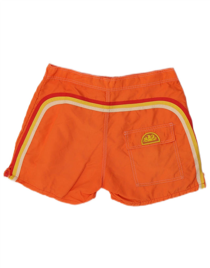 Sundek Herren-Badeshorts, groß, orangefarbenes Nylon