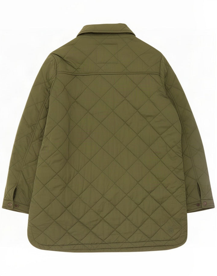 Fat Face Damen Übergroßer Steppmantel UK 16 Large Khaki Polyester