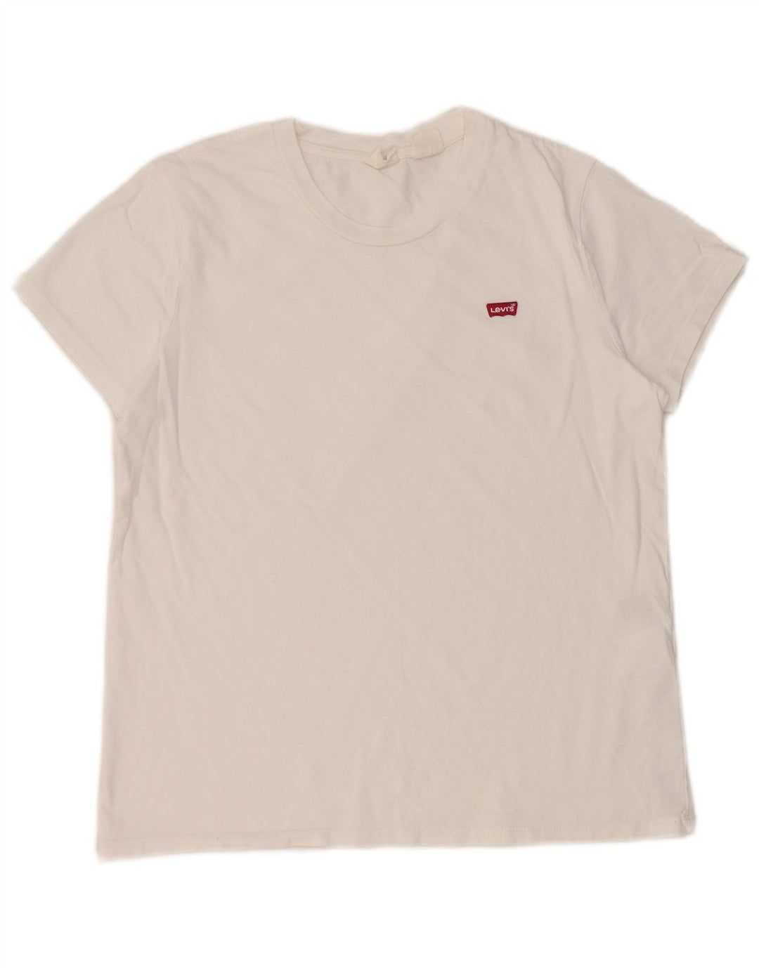Levi's Damen T-Shirt Top UK 12 Mittelweiße Baumwolle