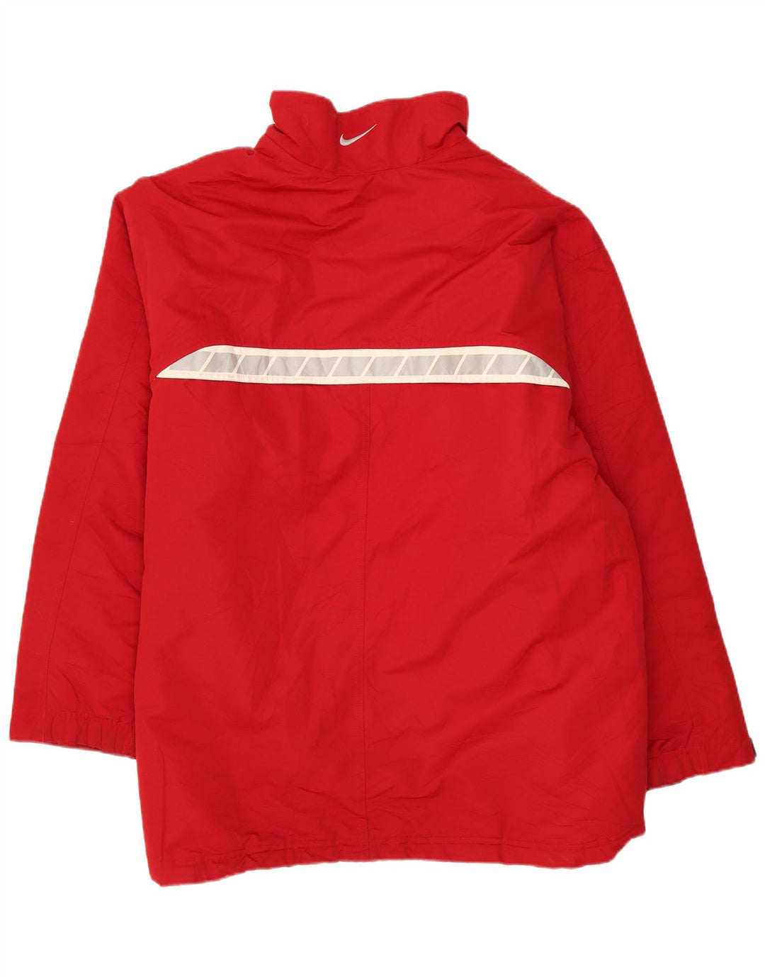 Nike Herren-Windbreaker-Jacke, UK 44, 2XL, rotes Colourblock-Polyester