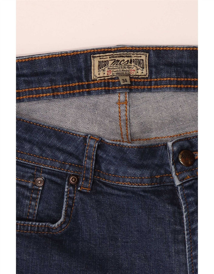 Marlboro Classics Damen Slim Jeans W34 L29 Blau