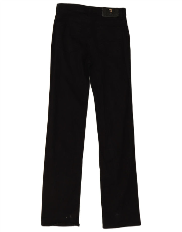 Trussardi Herren Straight Jeans W25 L32 Schwarze Baumwolle