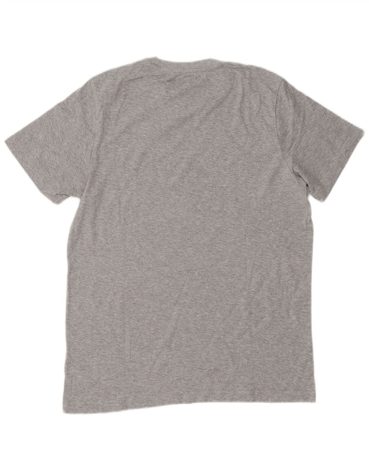 Adidas Herren Grafik-T-Shirt-Oberteil Mittelgrau meliert