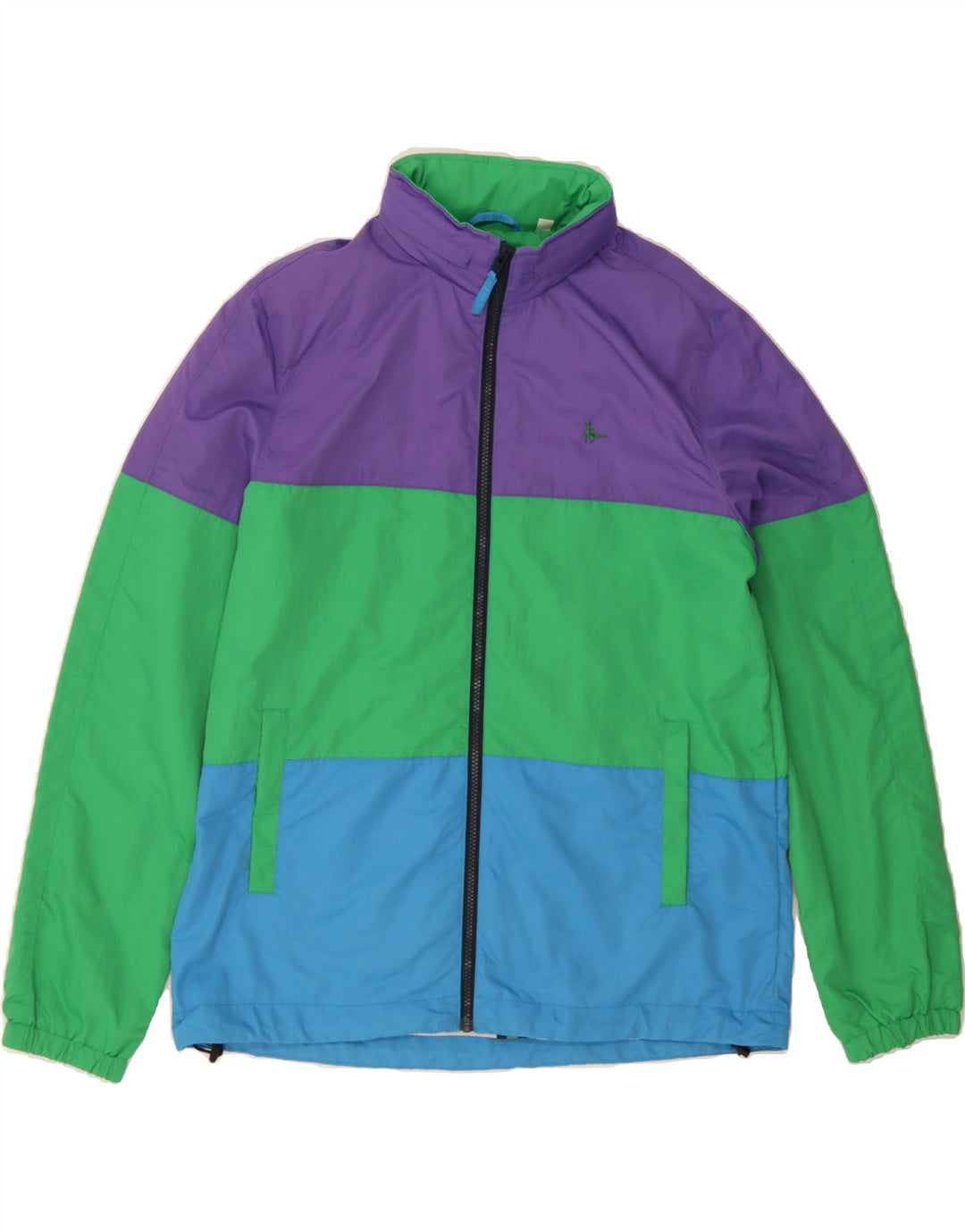 JACK WILLS Mens Hooded Tracksuit Top Jacket XL Multicoloured Colourblock Vintage Jack Wills and Second-Hand Jack Wills from Messina Hembry 
