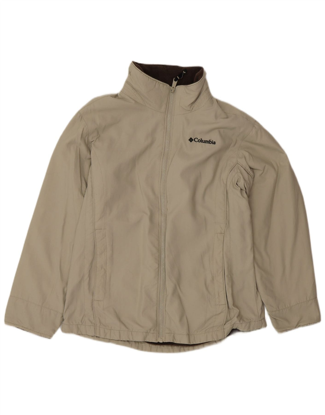 Columbia Damen Übergroße Windjacke UK 10 Small Beige Nylon