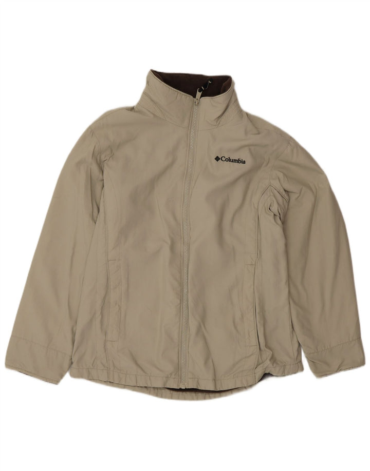 Columbia Damen Übergroße Windjacke UK 10 Small Beige Nylon