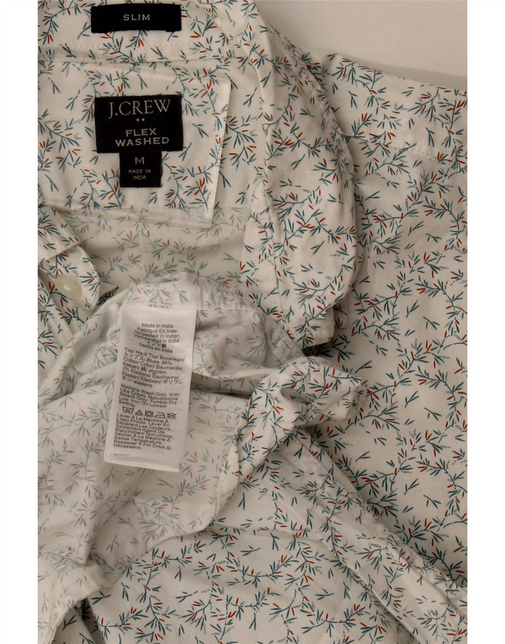 J. Crew Slim-Hemd für Herren aus mittelweißer, geblümter Baumwolle