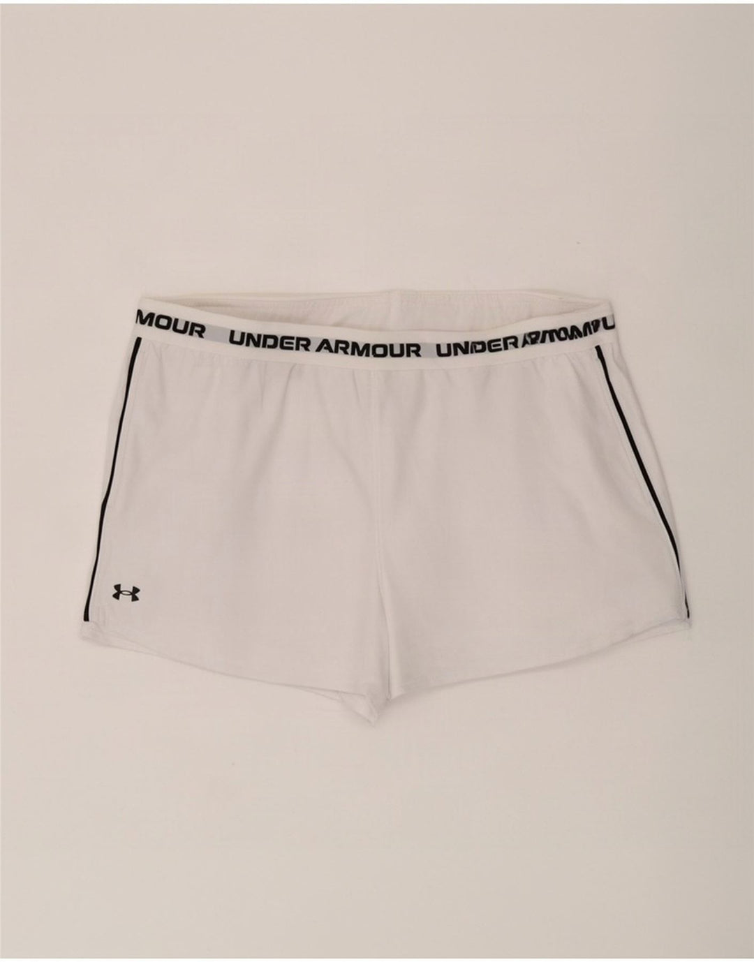 Under Armour Damen Graphic Sport Shorts UK 20 2XL Weiß Polyester