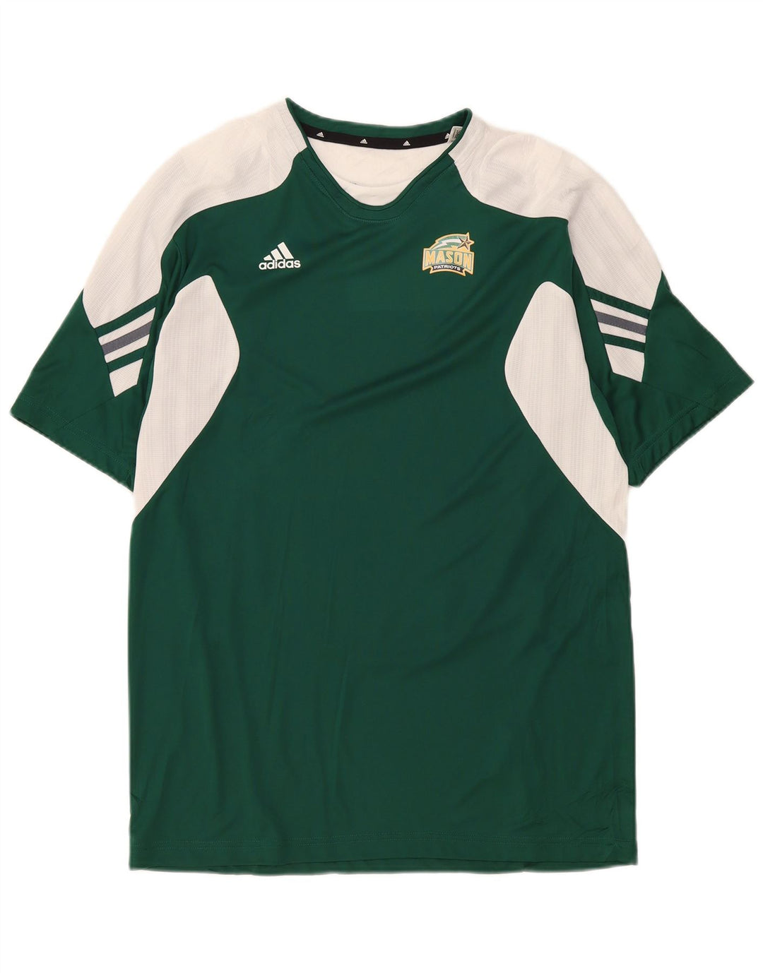 Adidas Herren Mason T-Shirt Top Large Grün Colourblock Polyester