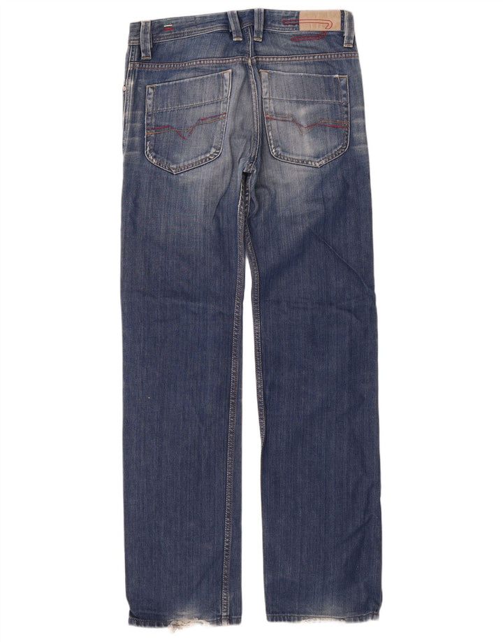 Diesel Herren Lugger Straight Jeans W30 L34 Blaue Baumwolle