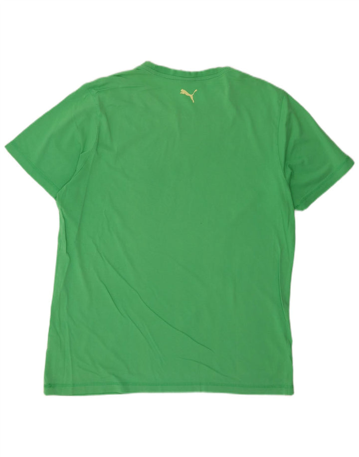 PUMA Mens Graphic T-Shirt Top XL Green